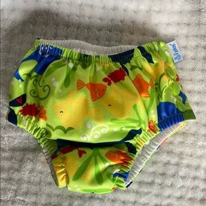 i play. Green Fish Print Reusable Swim Diaper